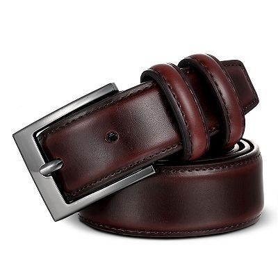 小物 double belt (smooth leather) Double Tongue Leather Belt 1.75 Inches Wide, Thick Double Leather