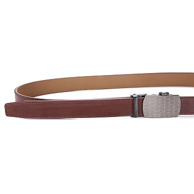 Men's Filigree Leather Ratchet Belt
