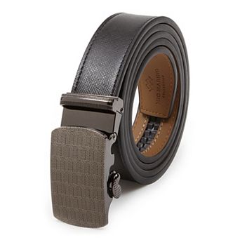 Men's Filigree Leather Ratchet Belt