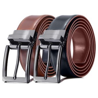 Men's Chameleon Buckle Leather Belt