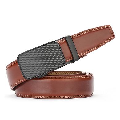 Men's Indented Designed Ratchet Belt