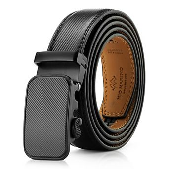 Men's Indented Designed Ratchet Belt