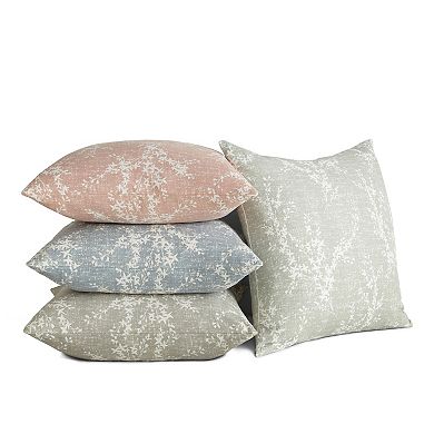 Urban Loft's Elegant Patterns Cotton Decor Throw Pillow In Willow