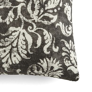Urban Loft's Elegant Patterns Cotton Decor Throw Pillow In Distressed Floral