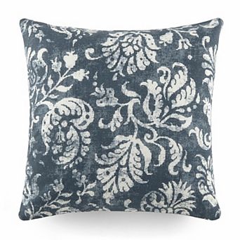 Urban Loft's Elegant Patterns Cotton Decor Throw Pillow In Distressed Floral