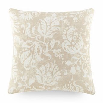 Urban Loft's Elegant Patterns Cotton Decor Throw Pillow In Distressed Floral