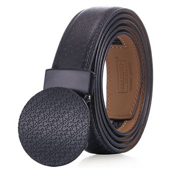 Men's Round Foulard Designer Ratchet Belt