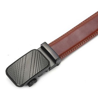 Men's Modern Striped Ratchet Belt
