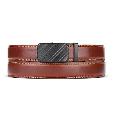 Men's Modern Striped Ratchet Belt