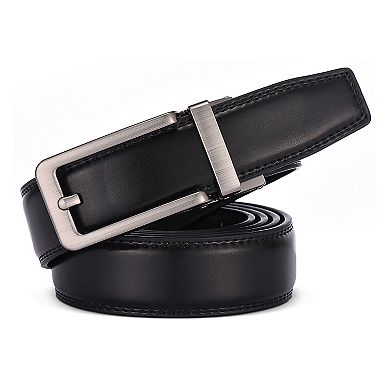 Men's Classic Keen Design Leather Ratchet  Belt