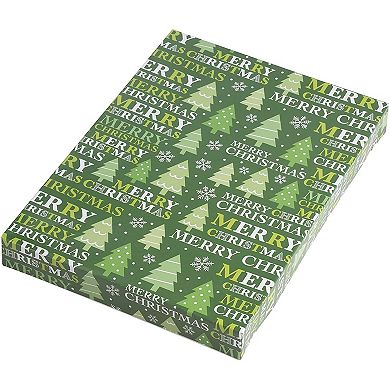 24 Pack Christmas Boxes For Gifts With Lids For Presents In 4 Designs, 3 Sizes