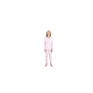 Sleep On It Girls 2-piece Hacci Pajama Set With Matching Scrunchie
