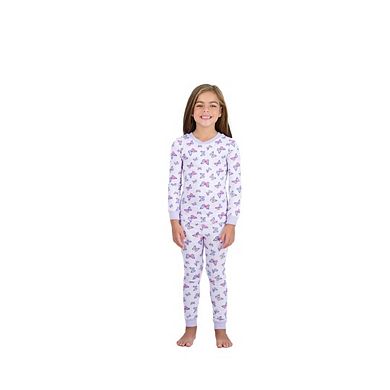 Sleep On It Girls 2-piece Super Soft Jersey Snug-fit Pajama Set - Toddler