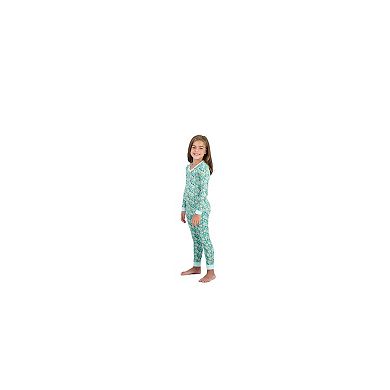 Sleep On It Girls 2-Piece Super Soft Jersey Snug-Fit Pajama Top and Pajama Pant Set - Toddler
