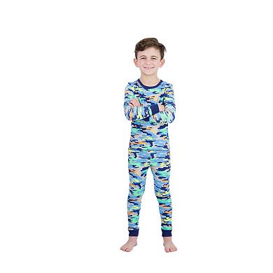 Sleep On It Boys 2-Piece Super Soft Jersey Snug-Fit Pajama Top and Pajama Pants Set - Little Kids