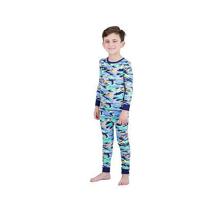 Sleep On It Boys 2-Piece Super Soft Jersey Snug-Fit Pajama Top and Pajama Pants Set - Little Kids