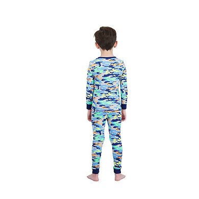 Sleep On It Boys 2-Piece Super Soft Jersey Snug-Fit Pajama Top and Pajama Pants Set - Little Kids