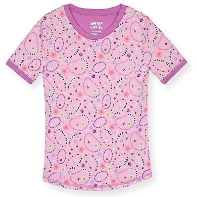 Sleep On It Girls 2-Piece Super Soft Jersey Snug-Fit Pajama Top and Pajama Pant Set