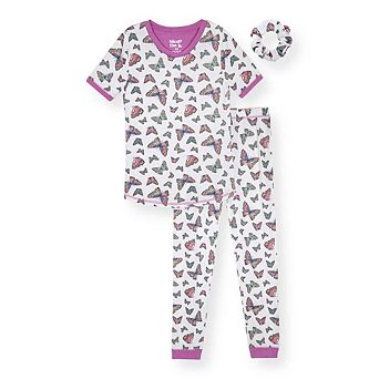 Sleep On It Girls 2 pc Super Soft Jersey Snug-Fit Pajama Top and Pajama Pant Set