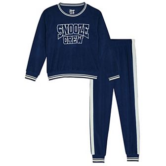 Sleep On It Boys 2 pc Velour Pajama Top and Pajama Pants Set