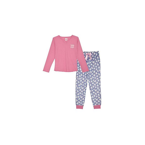 Sleep On It Girls 2-piece Fleece Pajama Set