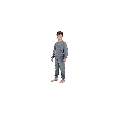 Sleep On It Boys 2-Piece Velour Pajama Top and Pajama Pants Set - Toddler