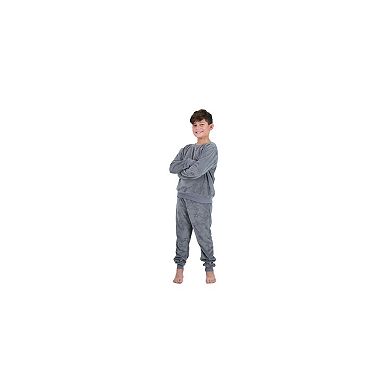 Sleep On It Boys 2-Piece Velour Pajama Top and Pajama Pants Set - Toddler