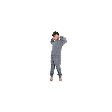 Sleep On It Boys 2-Piece Velour Pajama Top and Pajama Pants Set - Toddler