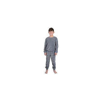 Sleep On It Boys 2-Piece Velour Pajama Top and Pajama Pants Set - Toddler