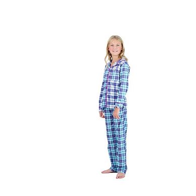 Sleep On It Girls 2-piece Button-front Coat Pajama Set