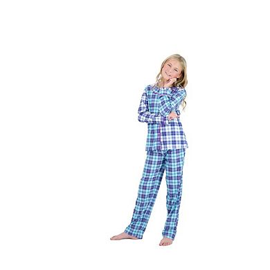 Sleep On It Girls 2-piece Button-front Coat Pajama Set