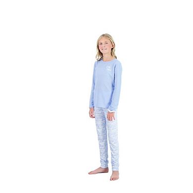Sleep On It Girls 2-piece Hacci Pajama Set With Matching Scrunchie