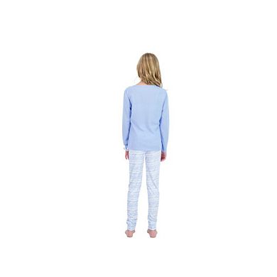 Sleep On It Girls 2-piece Hacci Pajama Set With Matching Scrunchie