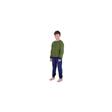 Sleep On It Boys 2-Piece Velour Pajama Top and Pajama Pants Set - Toddler