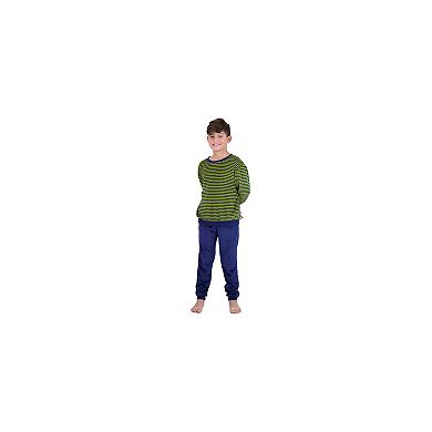 Sleep On It Boys 2-Piece Velour Pajama Top and Pajama Pants Set - Toddler