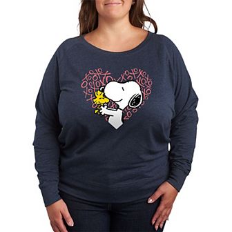 Plus Size Peanuts Xo Heart Graphic Tee