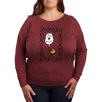 Plus Size Peanuts Woodstock Xoxo Graphic Tee