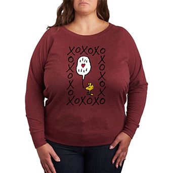 Plus Size Peanuts Woodstock Xoxo Graphic Tee