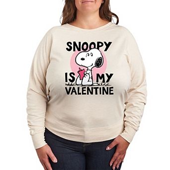 Plus Size Peanuts Snoopy Is My Valentine Graphic Tee