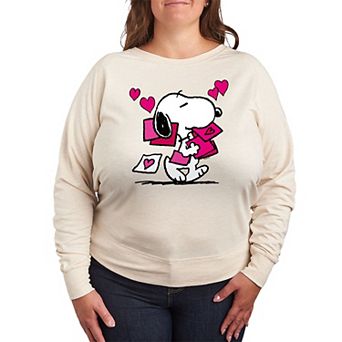 Plus Size Peanuts Snoopy Valentines Cards Graphic Tee