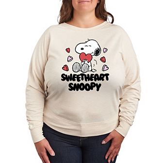 Plus Size Peanuts Sweetheart Snoopy Graphic Tee