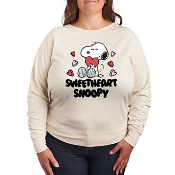 Plus Size Peanuts Sweetheart Snoopy Graphic Tee