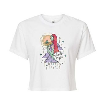 Disney's The Nightmare Before Christmas Sally Juniors' Enchanted Cropped Tee