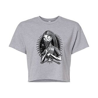 Disney's The Nightmare Before Christmas Sally Juniors' Cropped Tee