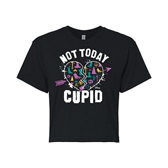 Disney Villain Juniors' Not Today Cupid Cropped Tee