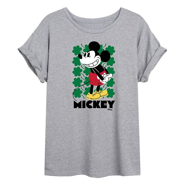 Disney s Mickey Mouse Juniors Clover Flowy Tee