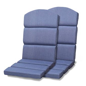Aoodor Patio Adirondack Chair Cushion High Back Chair Cushion with Ties, Set of 2