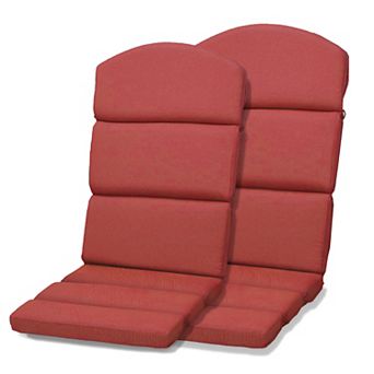 Aoodor Patio Adirondack Chair Cushion High Back Chair Cushion with Ties, Set of 2
