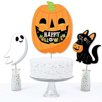 Big Dot Of Happiness Jack-o'-lantern Halloween Party - Centerpiece Stick Table Toppers 15 Ct