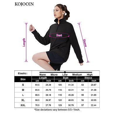 Half Zip Pullover Long Sleeve Women Pullover Sweatshirt Sport Hiking Clothes